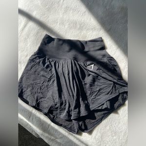Gym shark shorts with built in spandex